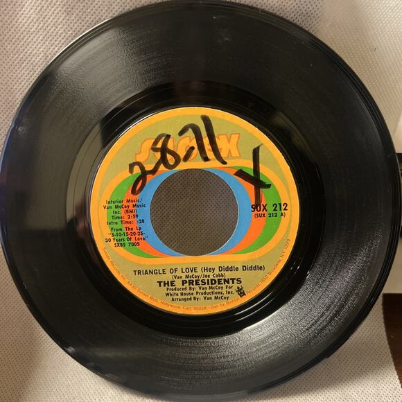 PRESIDENTS-NORTHERN SOUL 45 SWEET MAGIC/TRIANGLE OF LOVE VG++ ULTRASONIC CLEAN! - Picture 4 of 5